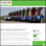 Screen shot of the Blyth Valley Disabled Forum website.