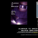 Screen shot of the Aluminium to Zirconium Welding Ltd website.
