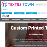 Screen shot of the Textile Town website.