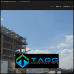Screen shot of the Tagg Contracting Ltd website.
