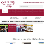 Screen shot of the Out of Eden Ltd website.