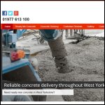 Screen shot of the Abcon Readimix Concrete Ltd website.