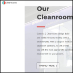 Screen shot of the Connect 2 Cleanrooms Ltd website.