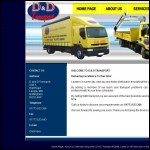 Screen shot of the D & D Transport website.