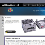 Screen shot of the All Directions Ltd website.