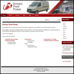 Screen shot of the Scorpio Hydraulics Ltd website.