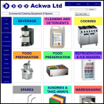 Screen shot of the Ackwa website.