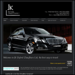 Screen shot of the JK Oxford Chauffeurs website.