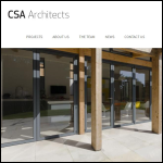 Screen shot of the CSA Architects website.