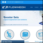 Screen shot of the Flow Mech Products Ltd website.