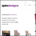Screen shot of the Spiro Designs Ltd website.