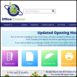 Screen shot of the Evolution Office (UK) Ltd website.