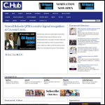 Screen shot of the C. Hub magazine website.