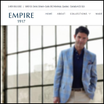 Screen shot of the Empire Clothing Ltd website.