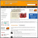 Screen shot of the E-Firesafety Ltd website.
