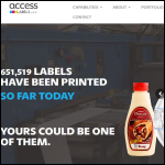 Screen shot of the Internet Labels Ltd website.