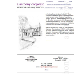 Screen shot of the A Anthony Corporate Ltd website.