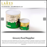 Screen shot of the Lakes Food Euro Ltd website.
