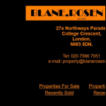 Screen shot of the Blane Rosen Ltd website.