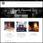 Screen shot of the Simply Gourmet Ltd website.