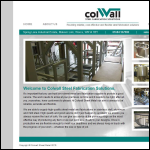 Screen shot of the Colwall Sheet Metal & Engineering Services Ltd website.