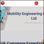 Screen shot of the Mobility Engineering (Cheshire) Ltd website.