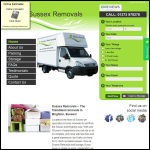 Screen shot of the Sussex Removals website.