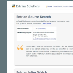 Screen shot of the Entrian Solutions Ltd website.
