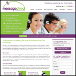 Screen shot of the Message Direct Ltd website.