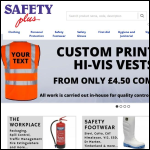 Screen shot of the Safety Plus Ltd website.
