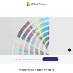 Screen shot of the Wotton Printers Ltd website.