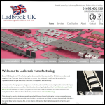 Screen shot of the Ladbrook Manufacturing Ltd website.