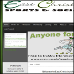 Screen shot of the East Christchurch Sports & Social Club Ltd website.