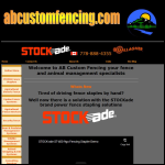 Screen shot of the Stockade Security Systems Ltd website.