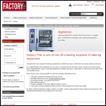 Screen shot of the Factory First website.