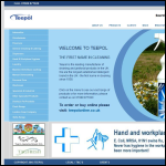 Screen shot of the Teepol Products website.