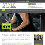 Screen shot of the Health Style Ltd website.