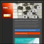 Screen shot of the FMG Electronics Ltd website.