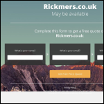 Screen shot of the Rickmers Rice UK Ltd website.