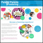 Screen shot of the Parallel Parents Ltd website.