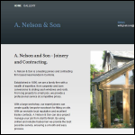 Screen shot of the A Nelson & Son Ltd website.