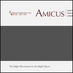 Screen shot of the Amicus Business Solutions Ltd website.