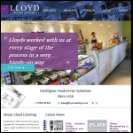 Screen shot of the Lloyd Catering Equipment website.