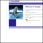 Screen shot of the Acugrip Ltd website.