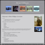 Screen shot of the Brian Milligan Associates website.