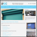 Screen shot of the IDC Industrial Door Co. Ltd website.