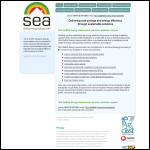 Screen shot of the SEA (Suffolk Energy Assessment) LLP website.