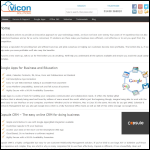 Screen shot of the Vicon Solutions website.