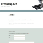 Screen shot of the Freshcup Ltd website.