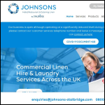 Screen shot of the Johnsons Stalbridge Linen Services website.
